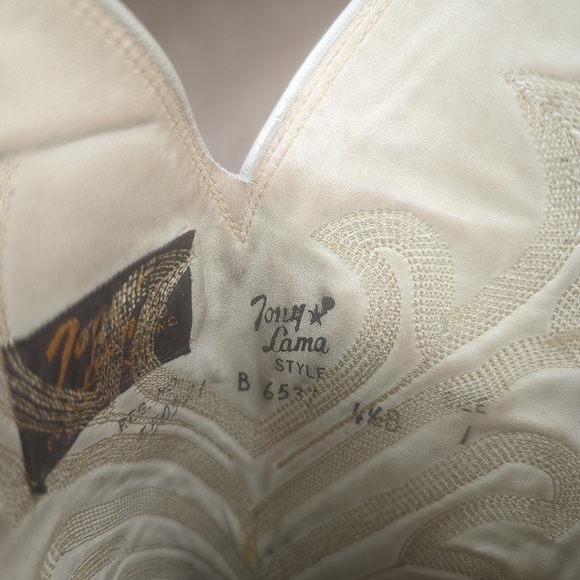 Tony Lama boots Black Label women's sz 4.5B  Exotic Genuine Golden Python Snakes - Picture 10 of 10